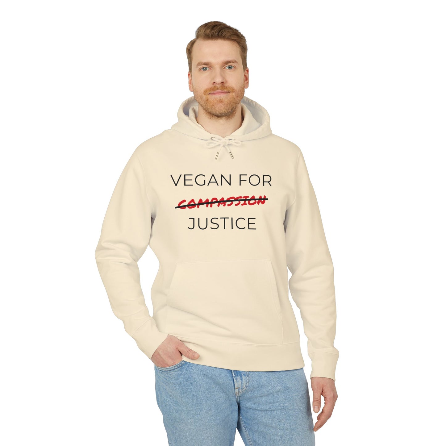 Vegan For Justice - Unisex Hoodie - Animal rights activism Hoodie
