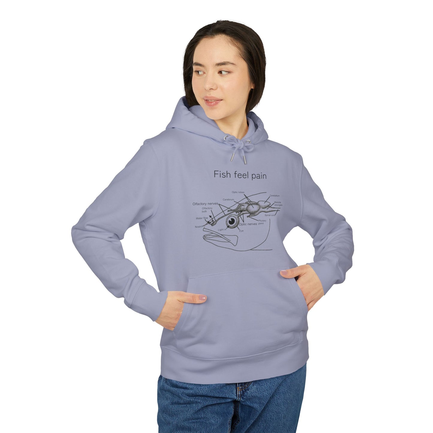 Fish Feel Pain - Unisex Hoodie - Graphic Hoodie - Fish are not vegetables - Animal Rights