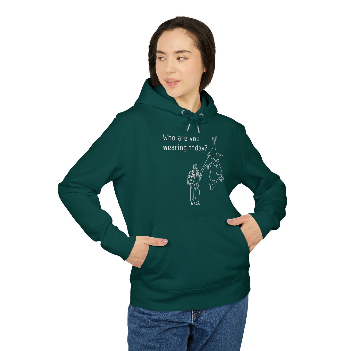 Who Are You Wearing Today? - Unisex Hoodie - Animal Skin Leather Industry - Cow Skin to Leather Jacket