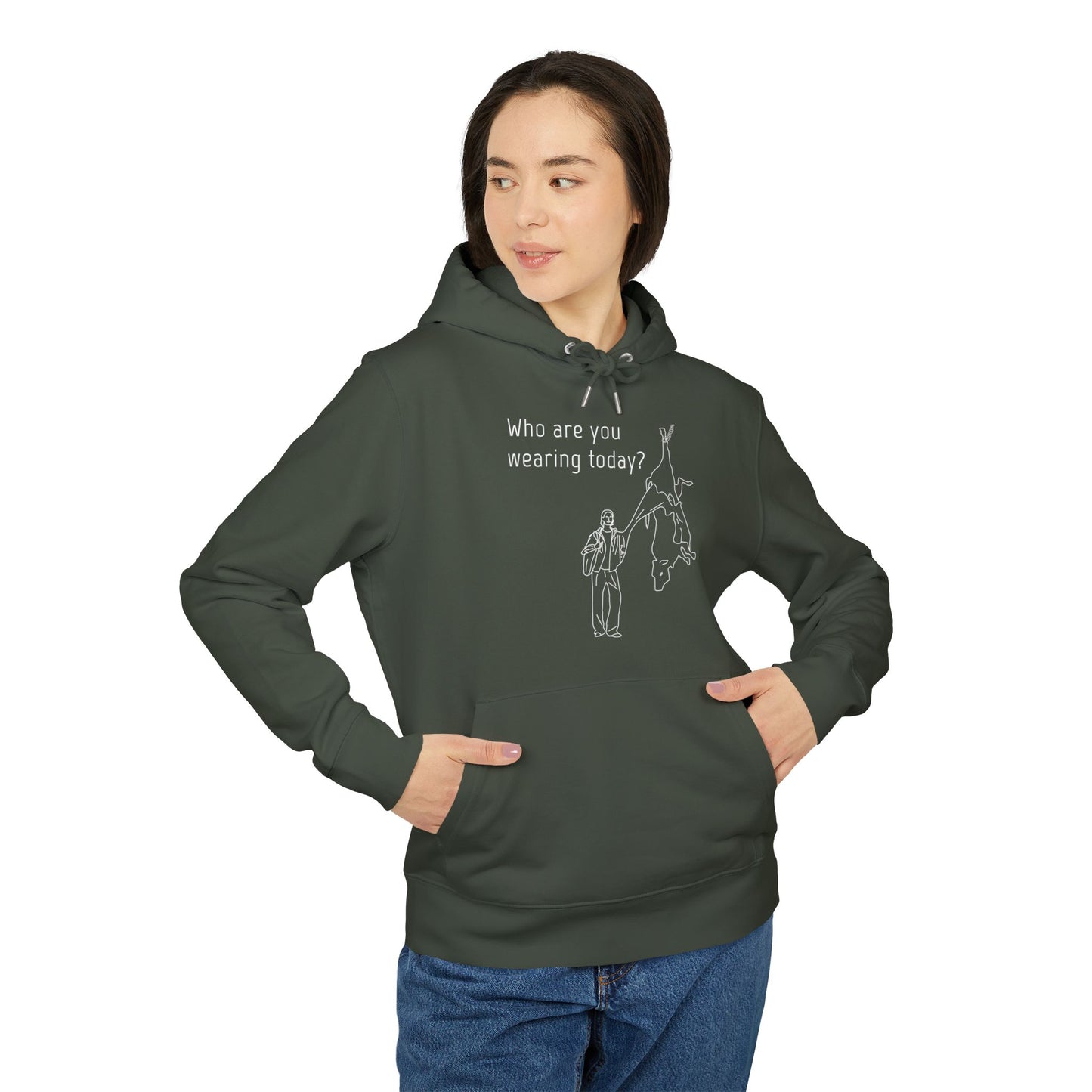 Who Are You Wearing Today? - Unisex Hoodie - Animal Skin Leather Industry - Cow Skin to Leather Jacket