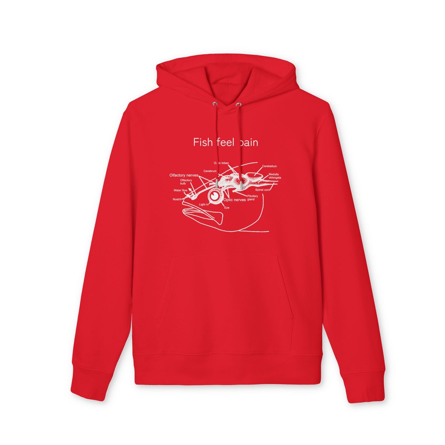 Fish Feel Pain - Unisex Hoodie - Graphic Hoodie - Fish are not vegetables - Animal Rights