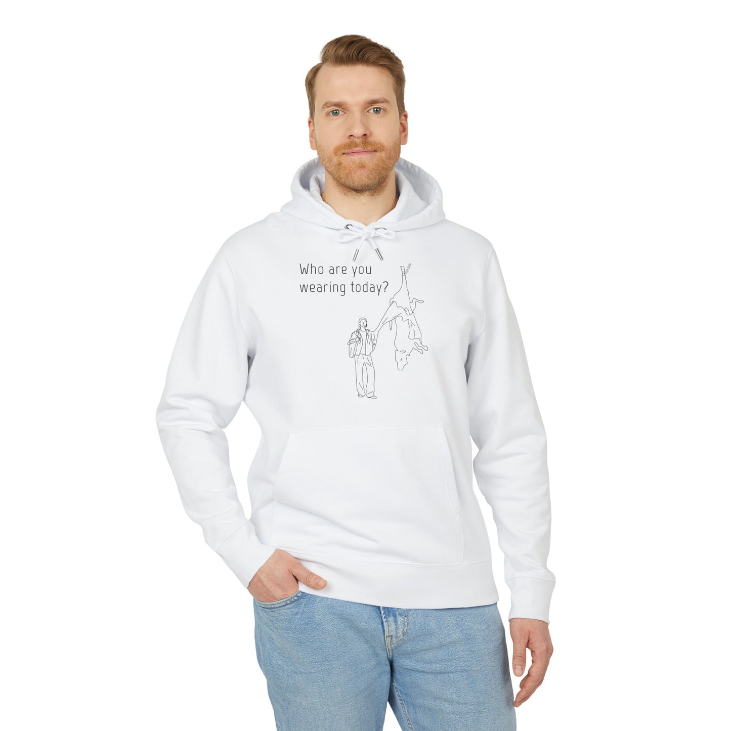 Who Are You Wearing Today? - Unisex Hoodie - Animal Skin Leather Industry - Cow Skin to Leather Jacket