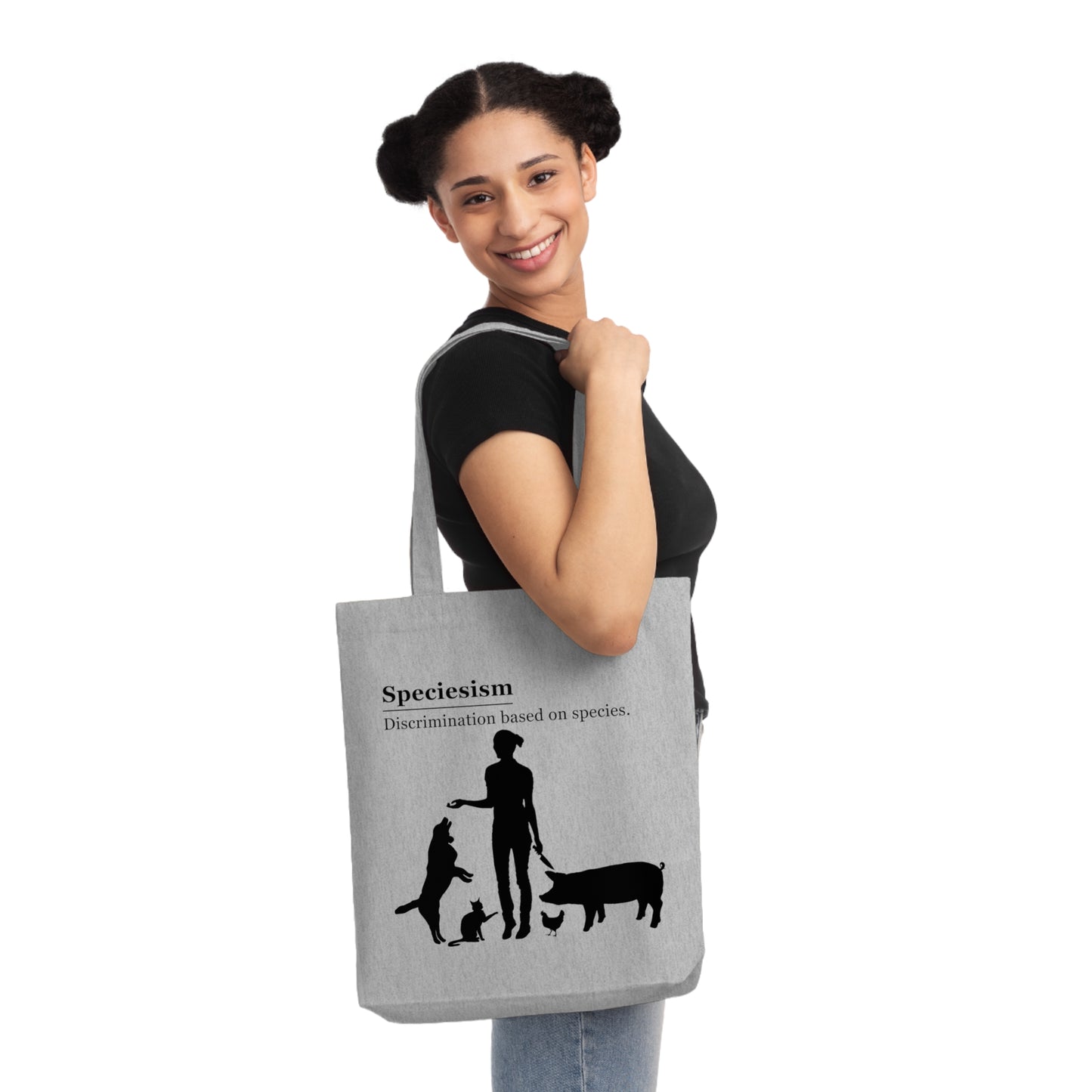 Speciesism Definition - Woven Tote Bag - Graphic design speciesism