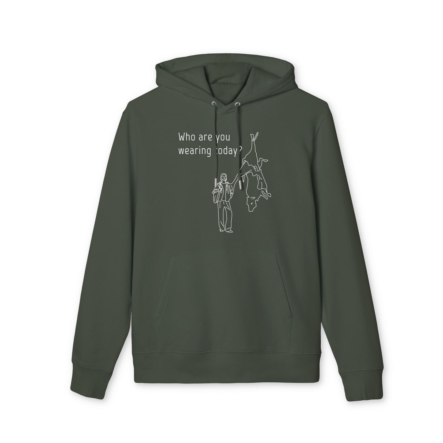 Who Are You Wearing Today? - Unisex Hoodie - Animal Skin Leather Industry - Cow Skin to Leather Jacket