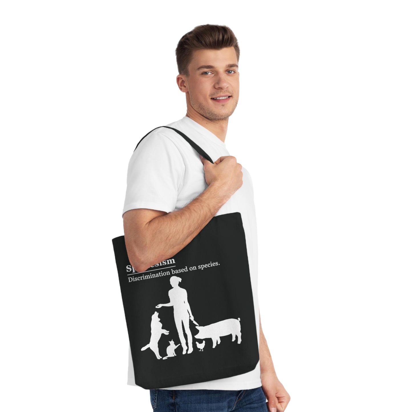 Speciesism Definition - Woven Tote Bag - Graphic design speciesism