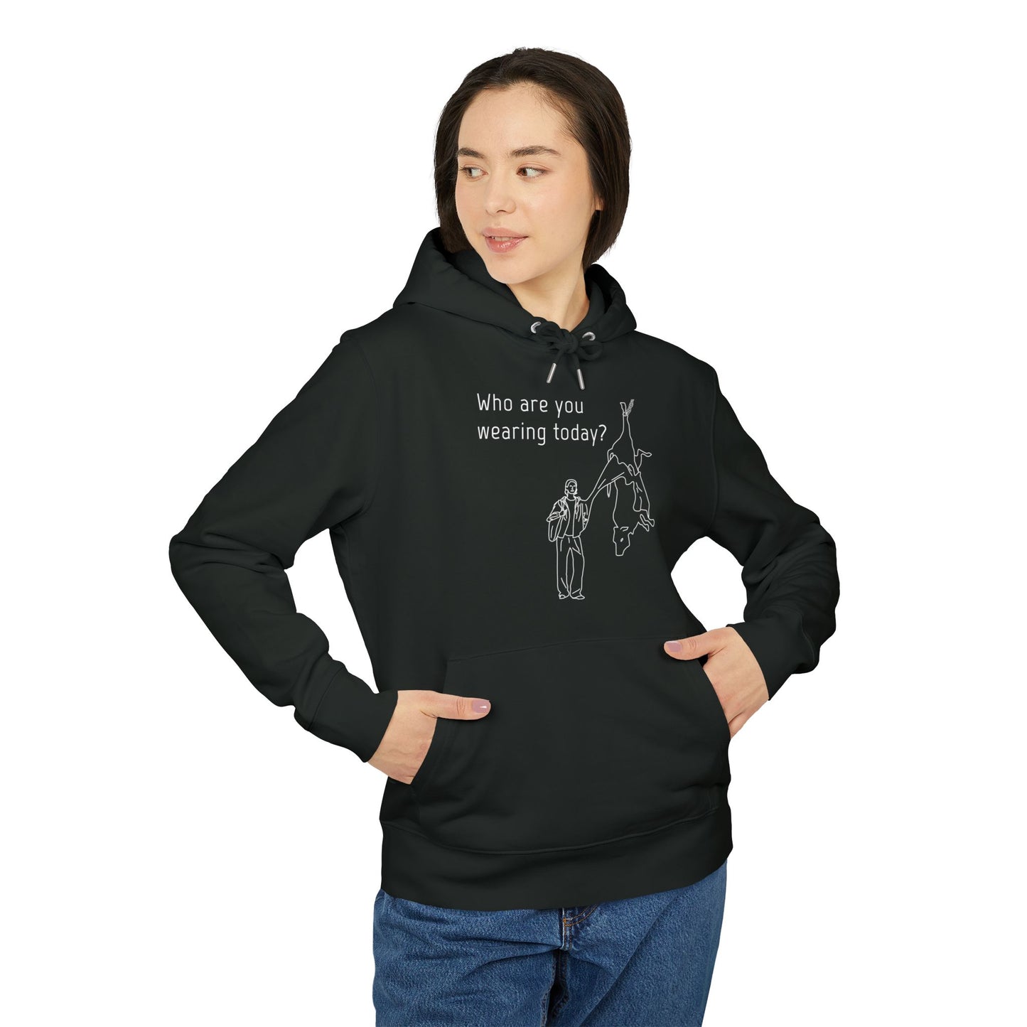 Who Are You Wearing Today? - Unisex Hoodie - Animal Skin Leather Industry - Cow Skin to Leather Jacket