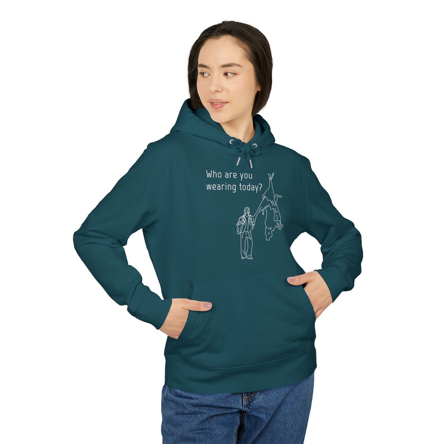 Who Are You Wearing Today? - Unisex Hoodie - Animal Skin Leather Industry - Cow Skin to Leather Jacket