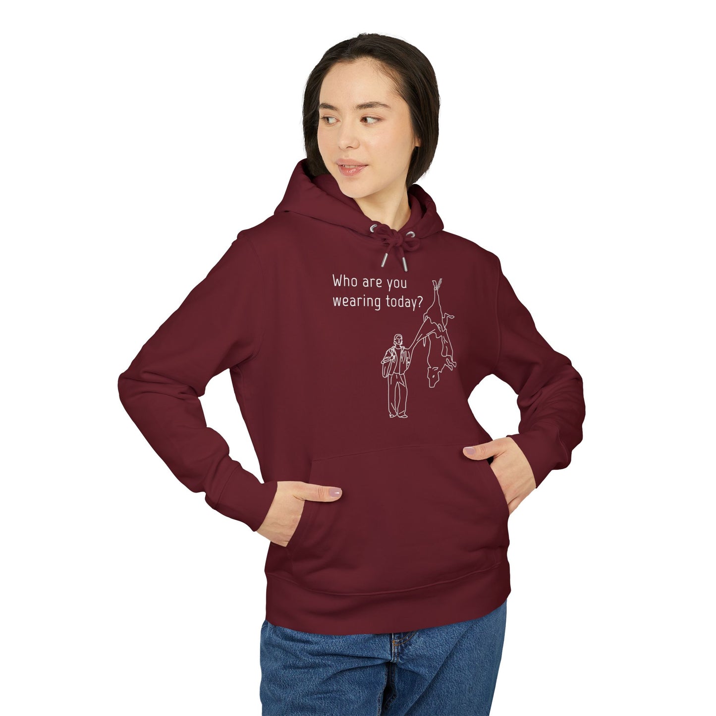Who Are You Wearing Today? - Unisex Hoodie - Animal Skin Leather Industry - Cow Skin to Leather Jacket