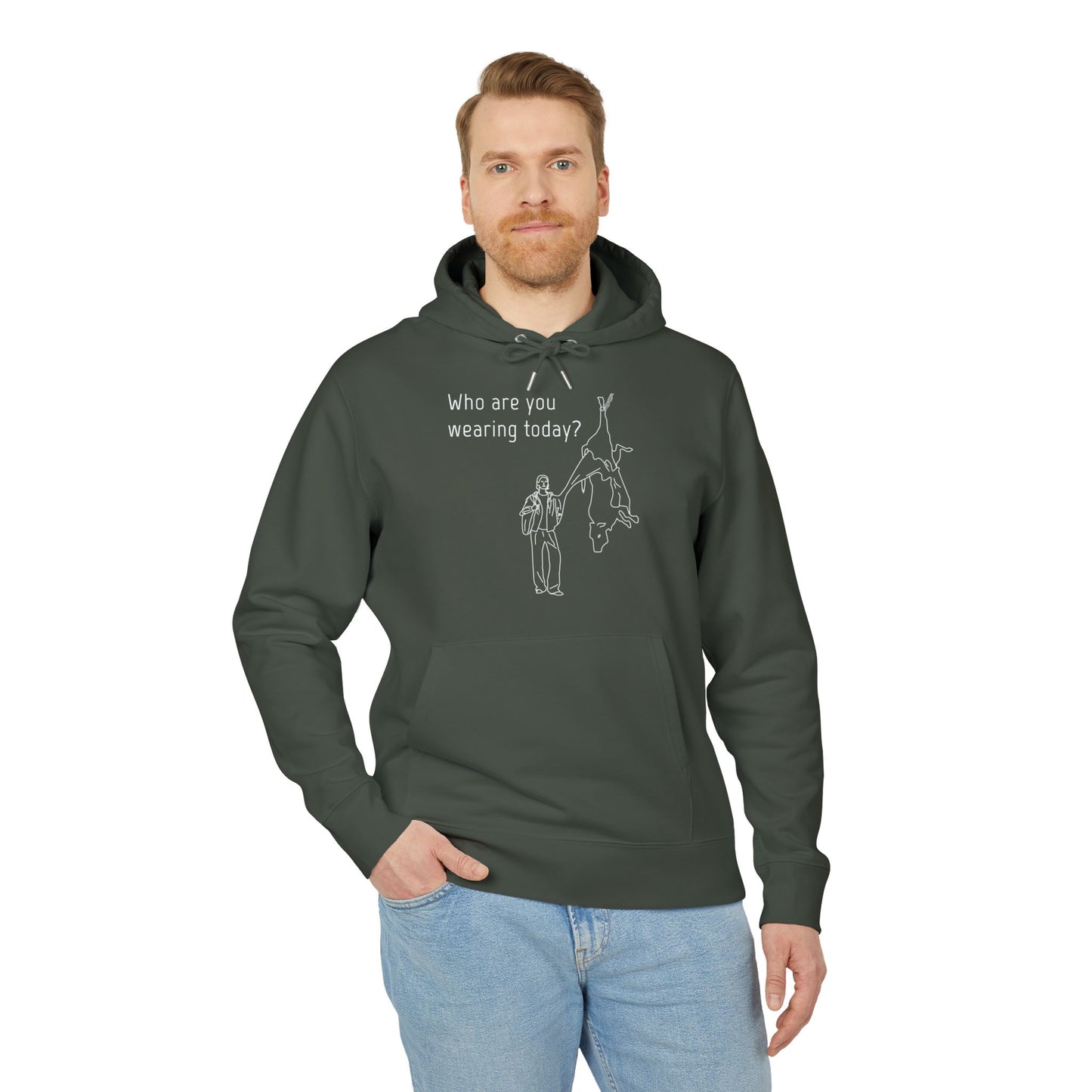 Who Are You Wearing Today? - Unisex Hoodie - Animal Skin Leather Industry - Cow Skin to Leather Jacket