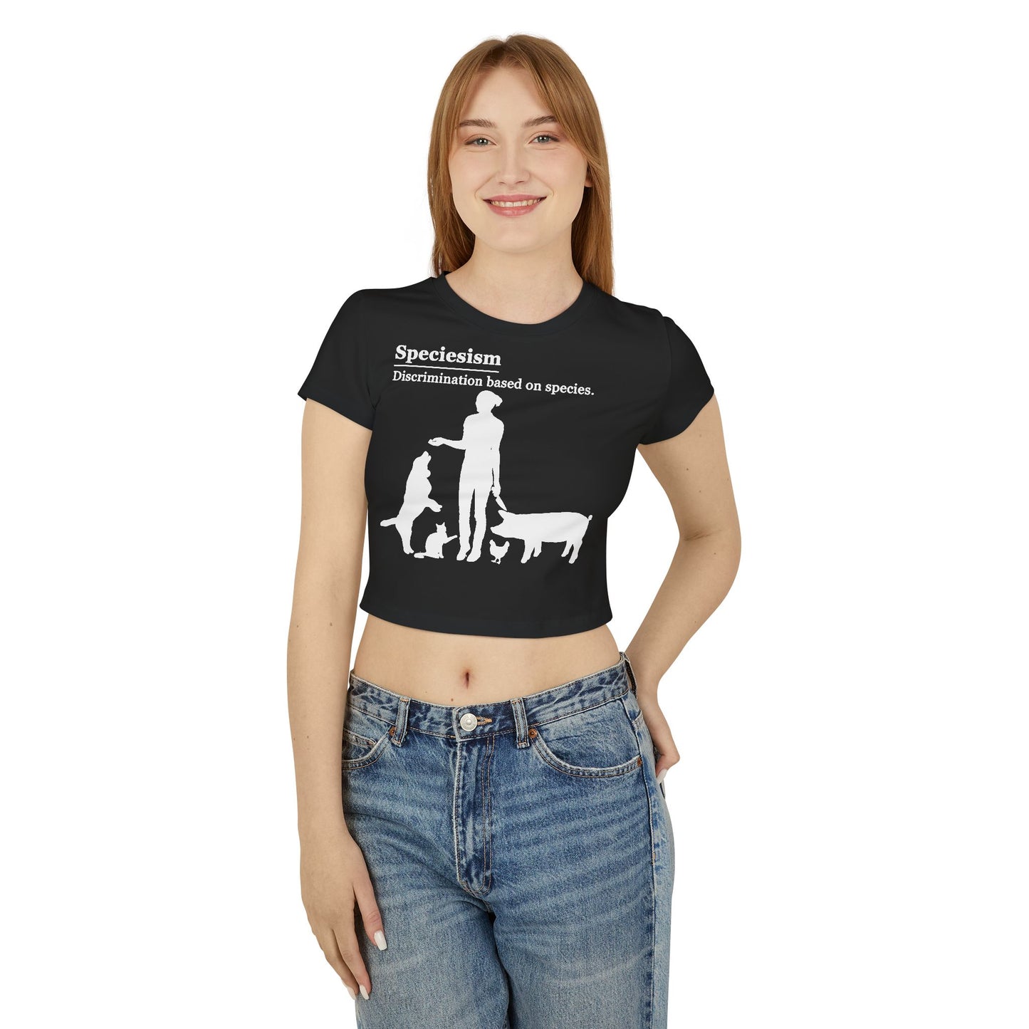 Speciesism Definition - Crop Tee - Graphic design speciesism