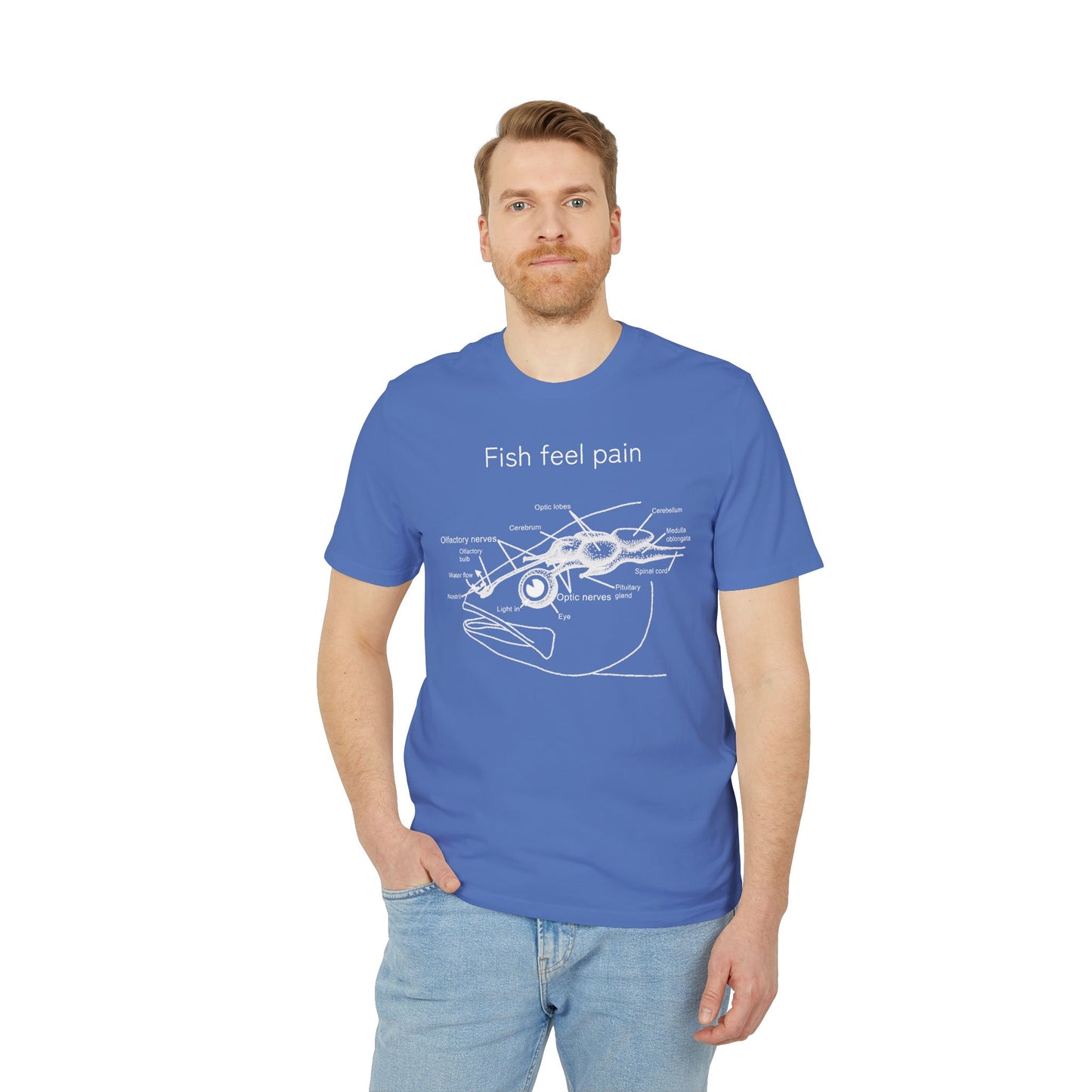 Fish Feel Pain T-Shirt - Unisex T-shirt - Graphic Tee - Fish are not vegetables