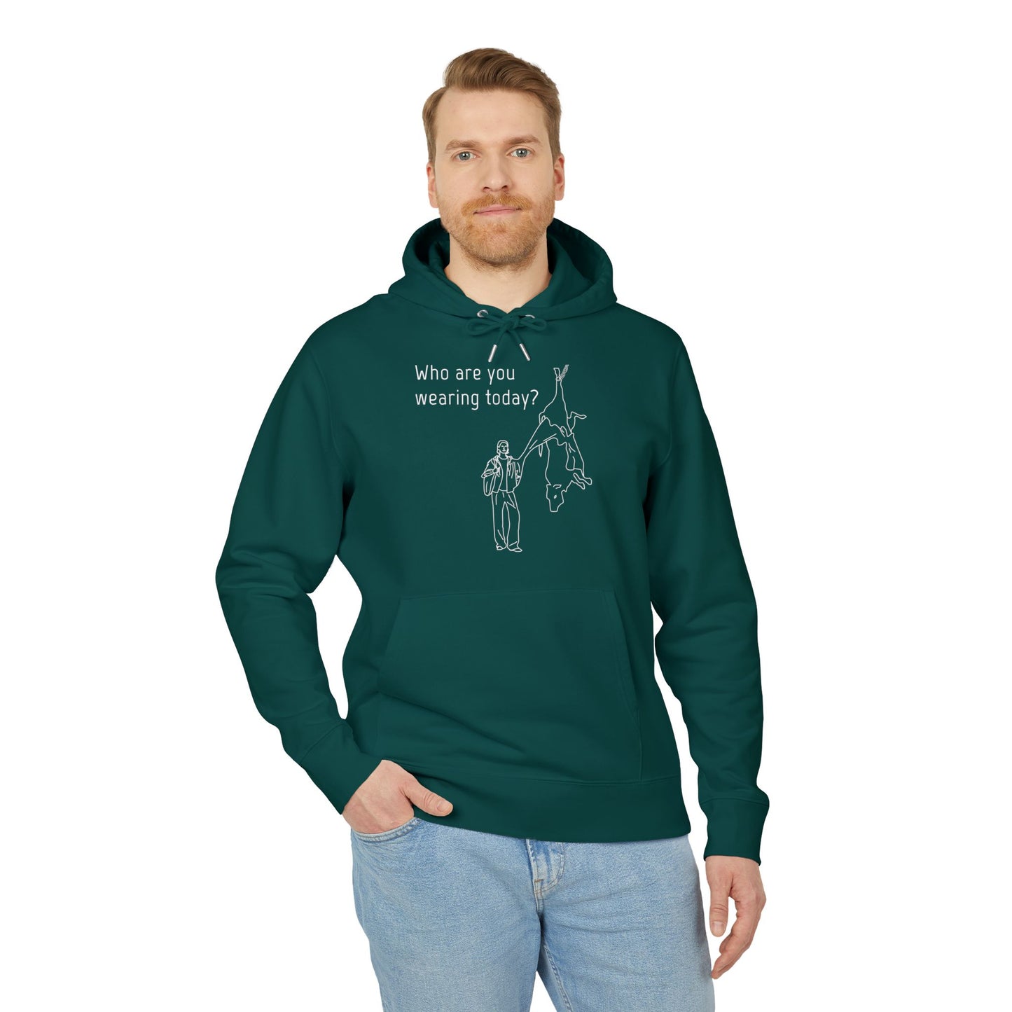 Who Are You Wearing Today? - Unisex Hoodie - Animal Skin Leather Industry - Cow Skin to Leather Jacket