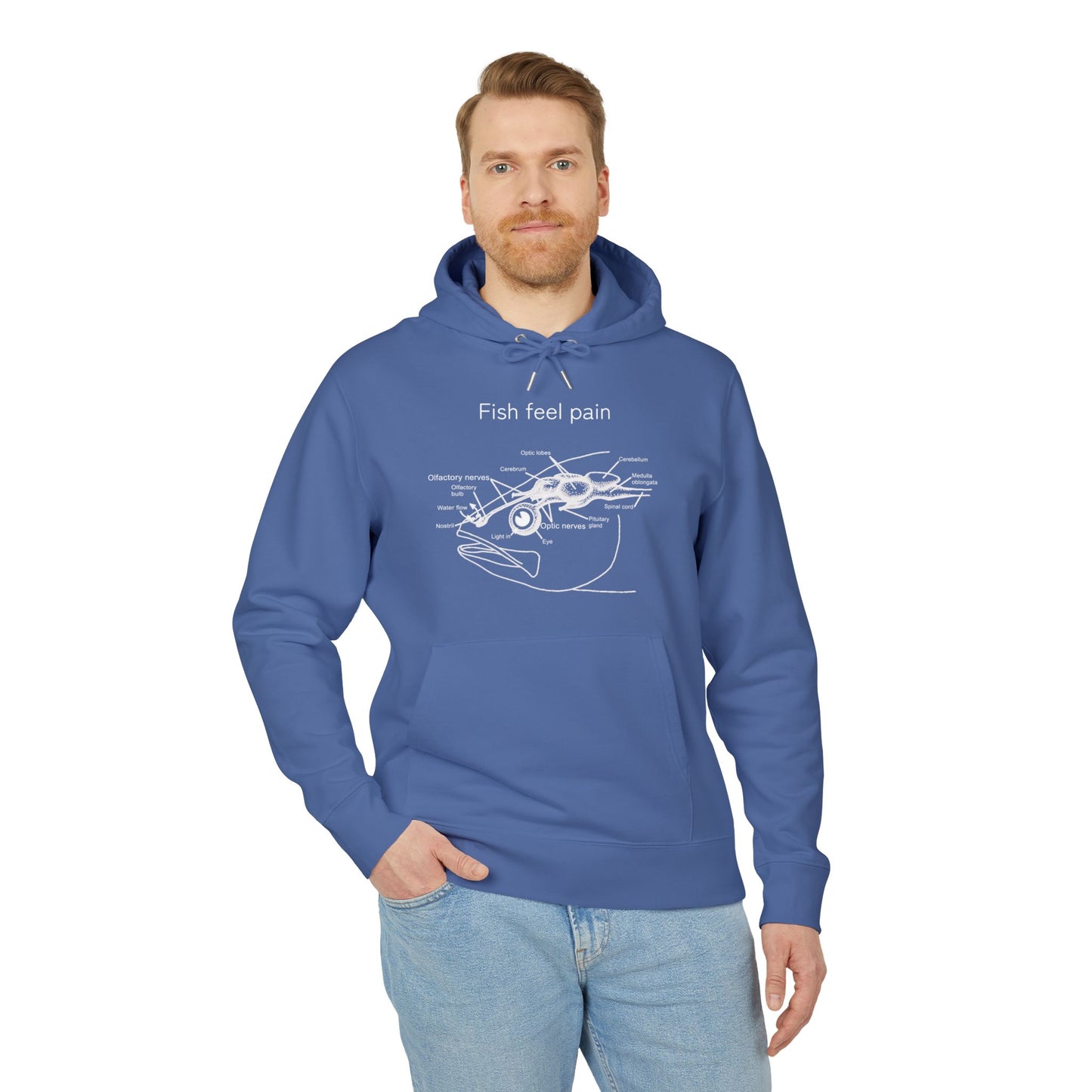 Fish Feel Pain - Unisex Hoodie - Graphic Hoodie - Fish are not vegetables - Animal Rights