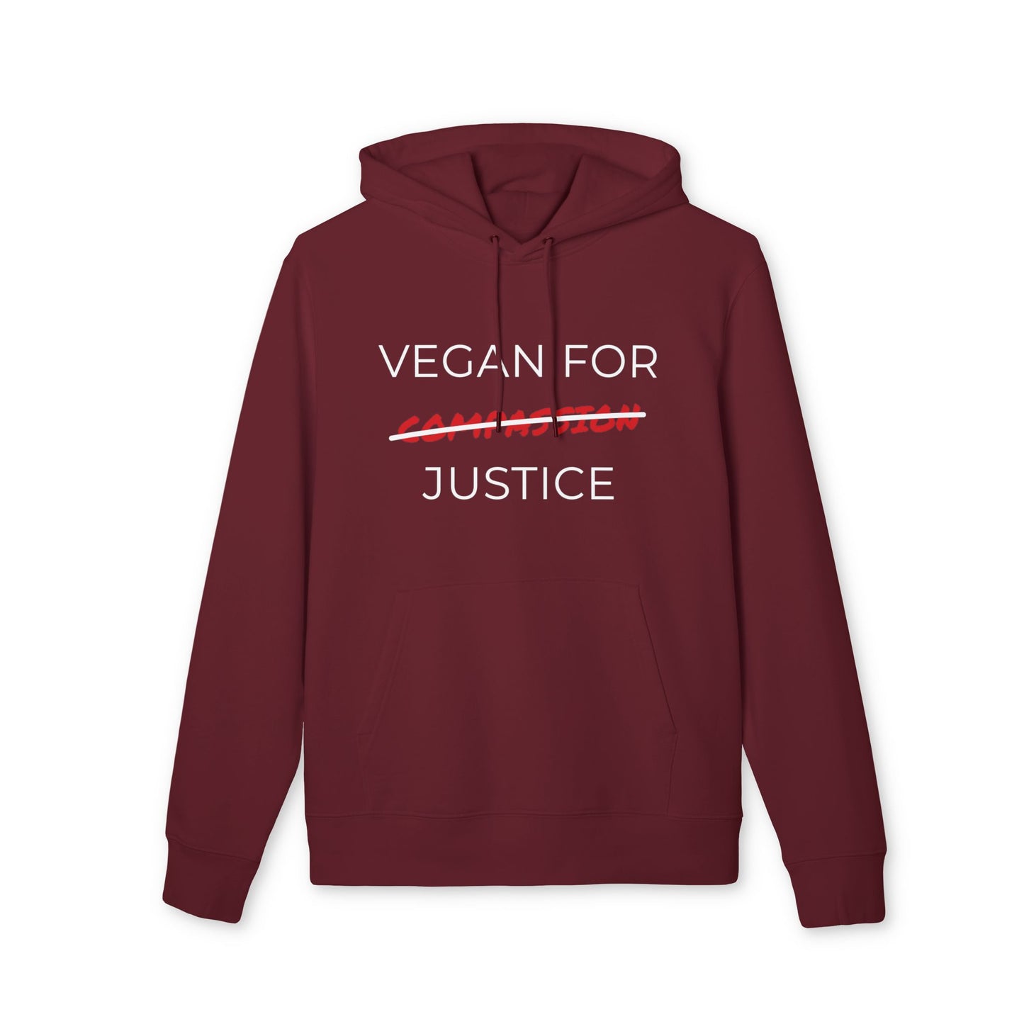 Vegan For Justice - Unisex Hoodie - Animal rights activism Hoodie