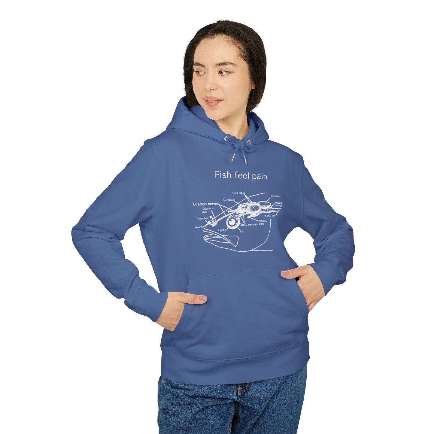 Fish Feel Pain - Unisex Hoodie - Graphic Hoodie - Fish are not vegetables - Animal Rights