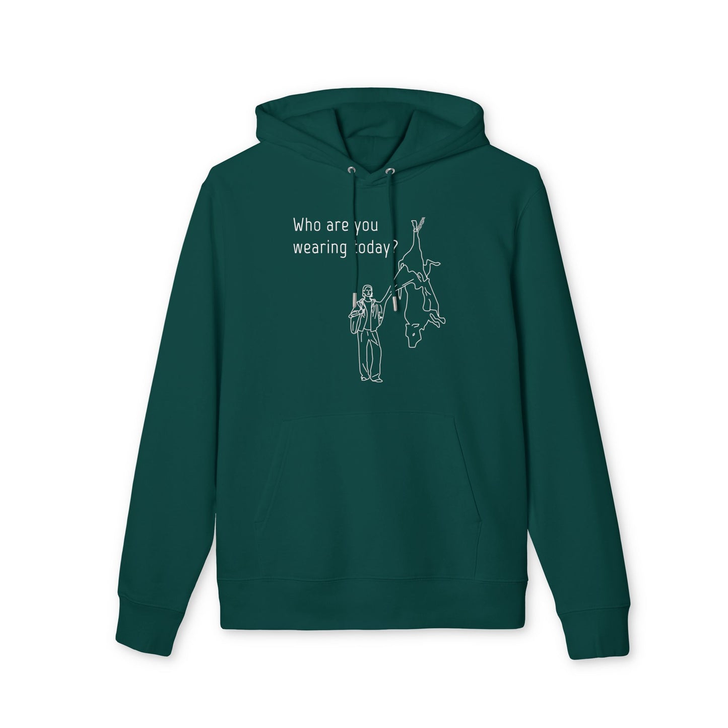 Who Are You Wearing Today? - Unisex Hoodie - Animal Skin Leather Industry - Cow Skin to Leather Jacket