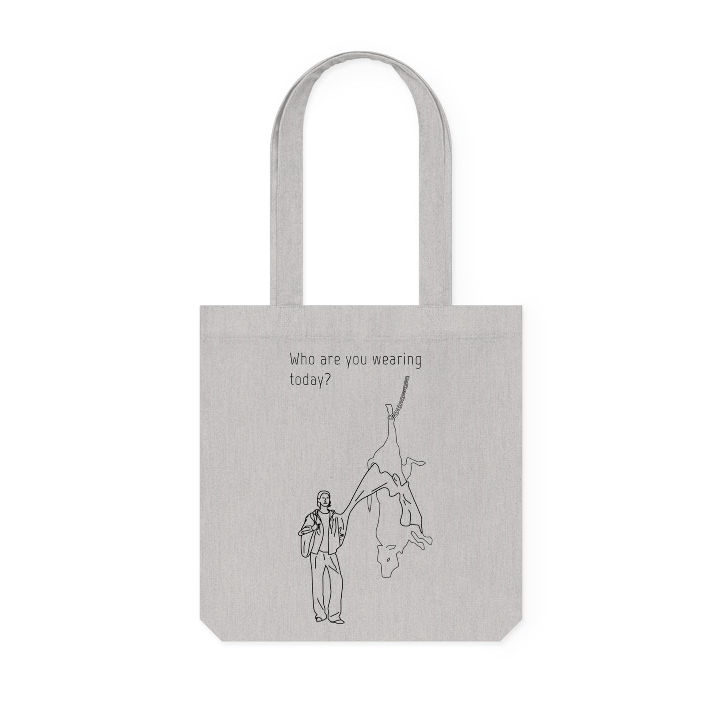 Who Are You Wearing Today - Woven Tote Bag - Against Leather Industry