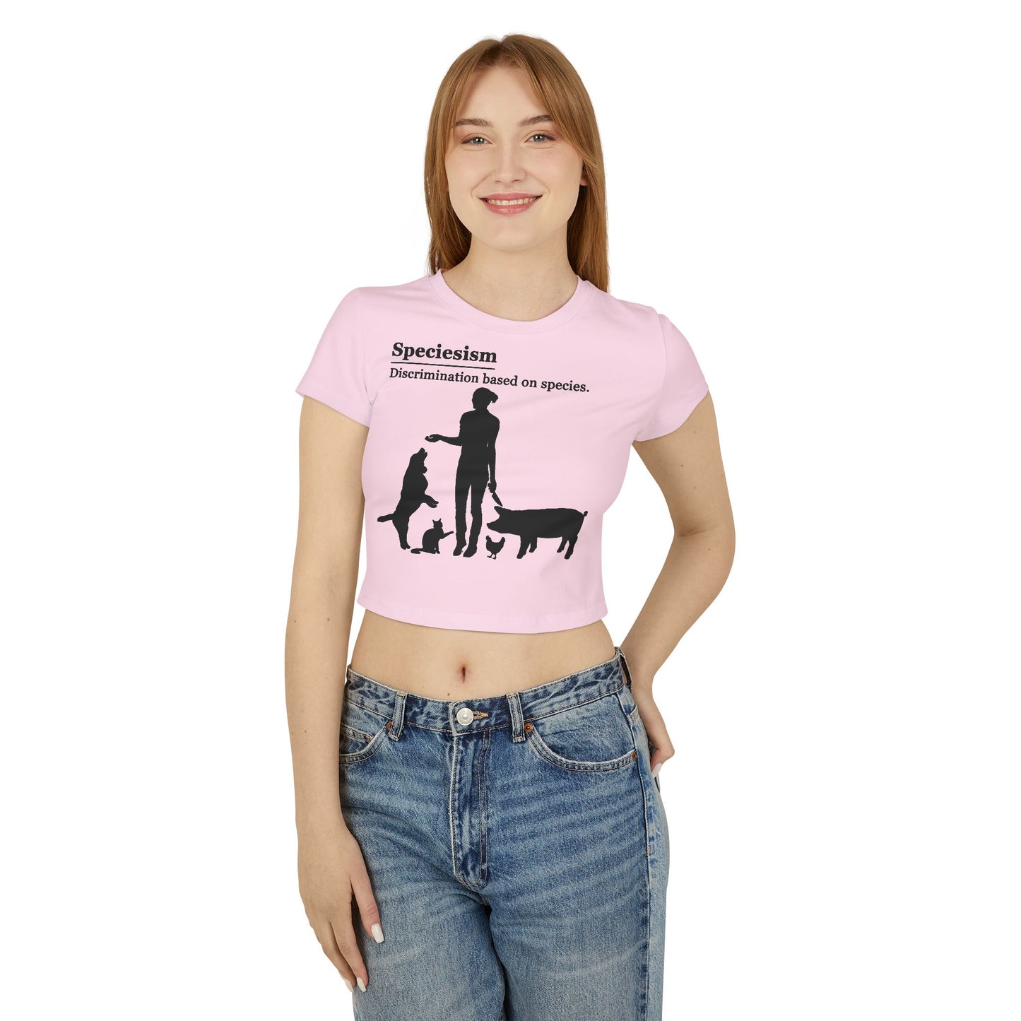 Speciesism Definition - Crop Tee - Graphic design speciesism