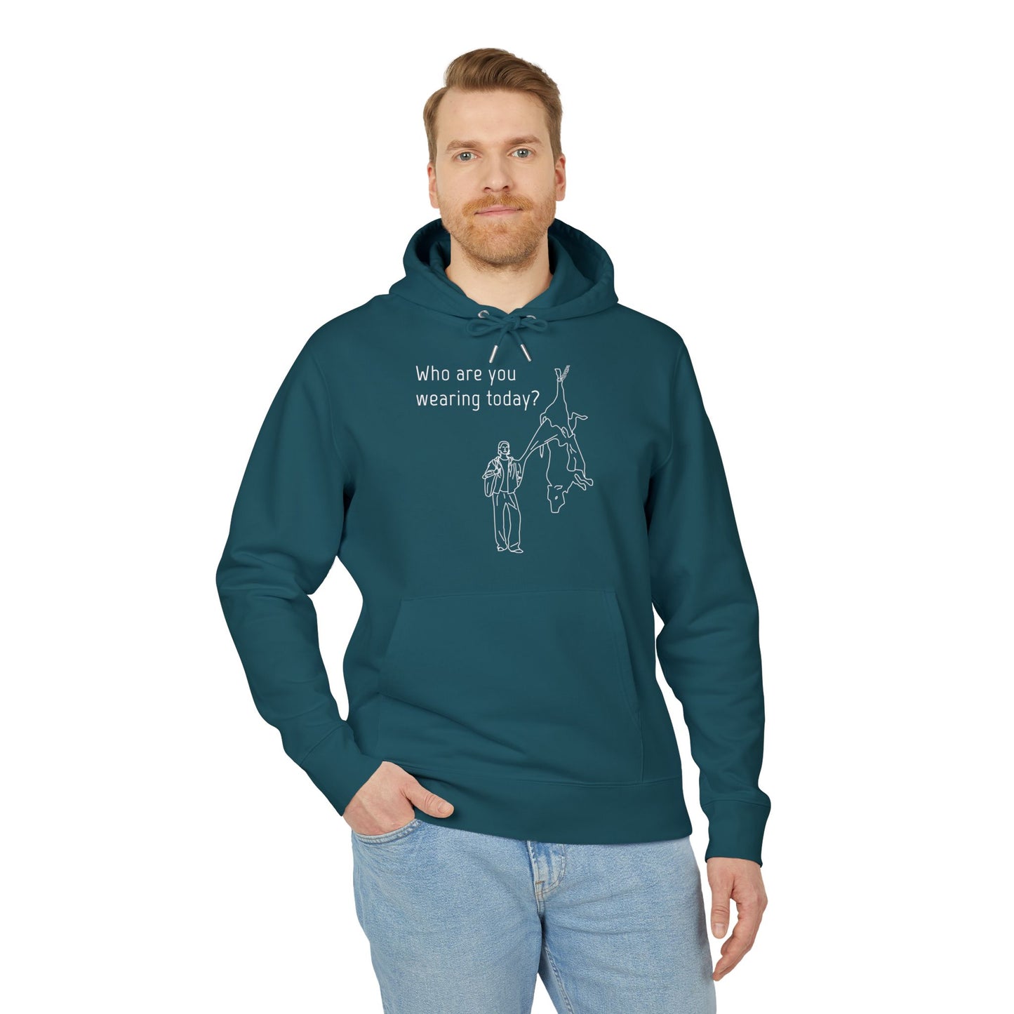 Who Are You Wearing Today? - Unisex Hoodie - Animal Skin Leather Industry - Cow Skin to Leather Jacket