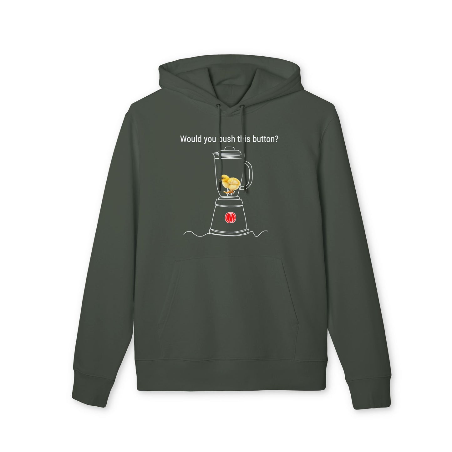 Would you push the button? - Unisex Hoodie - Against egg industry
