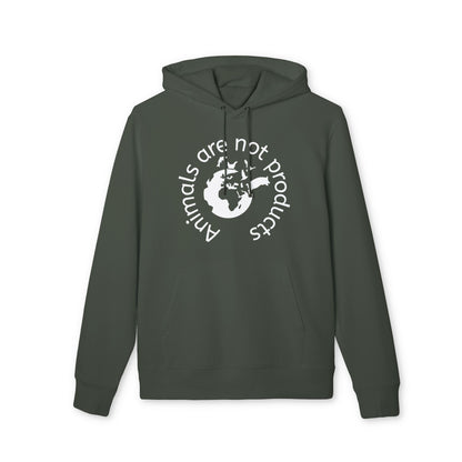 Cruiser Hoodie - Animals Are Not Products Logo