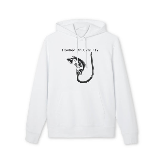 Hooked On Cruelty Design - Unisex Hoodie -  Against Fishing - Catch the eye of fishermen