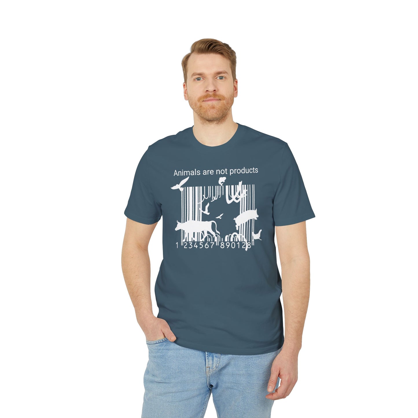Animals Are Not Products - Unisex T-Shirt - Jumping out of Barcode