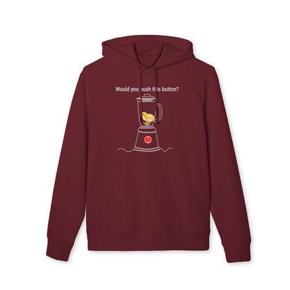 Would you push the button? - Unisex Hoodie - Against egg industry