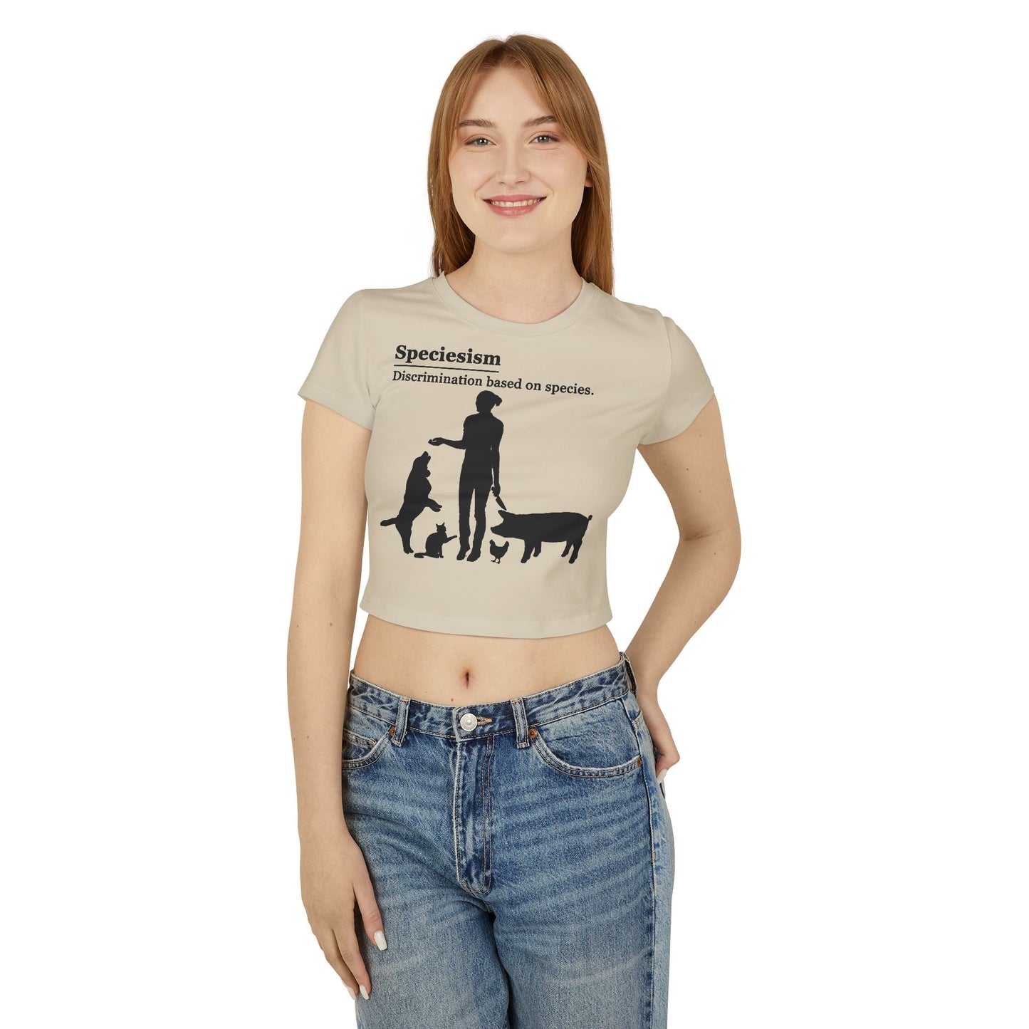 Speciesism Definition - Crop Tee - Graphic design speciesism