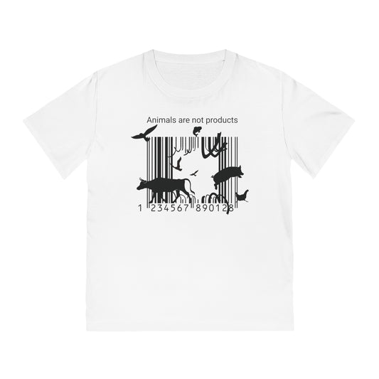 Animals Are Not Products - Unisex Rocker T-Shirt - Jumping out of Barcode