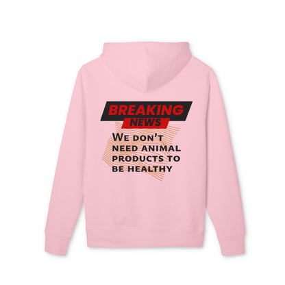 Breaking News - We don't need animal products to survive - unisex hoodie