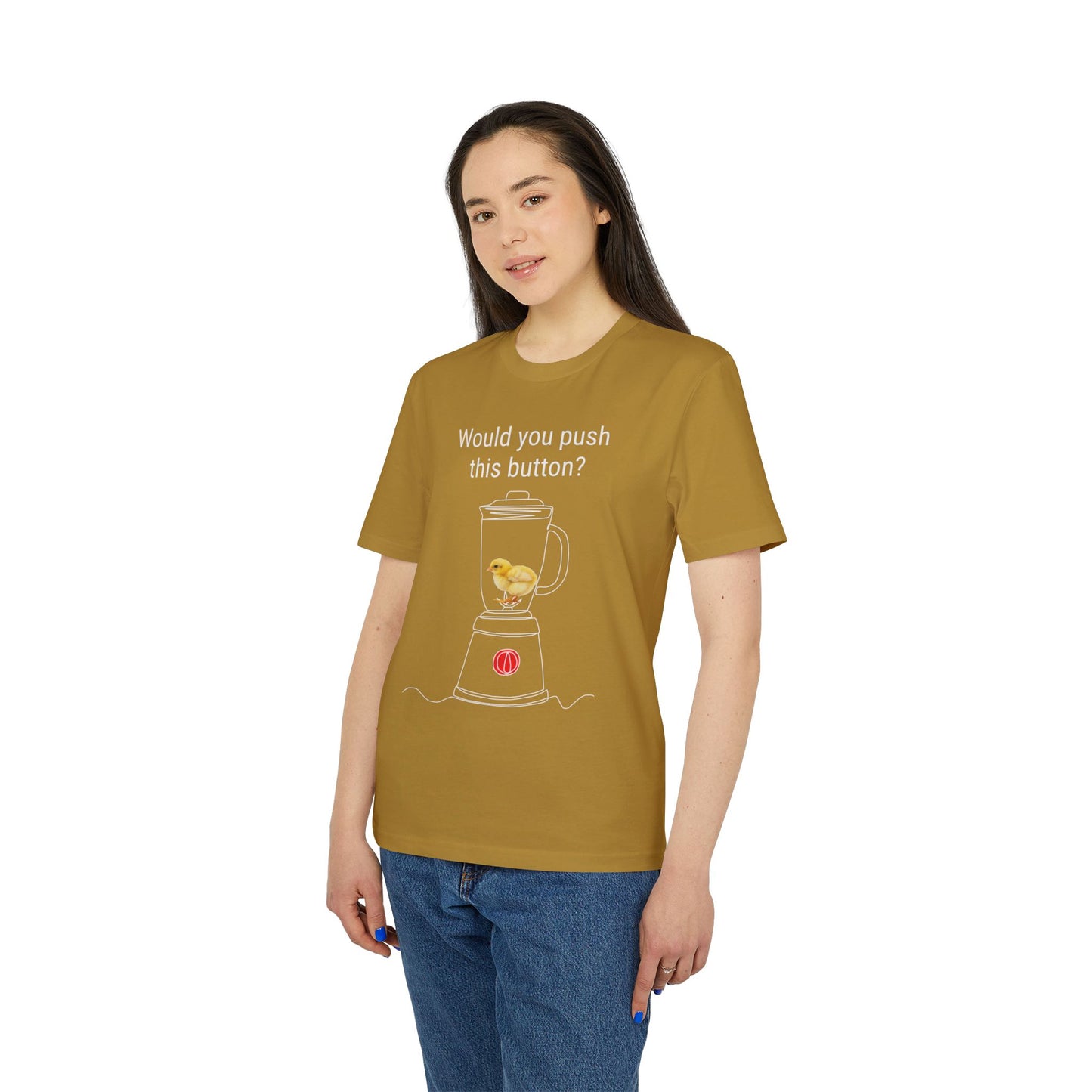 Would you push the button? - Unisex Creator 2.0 T-Shirt - Against egg industry