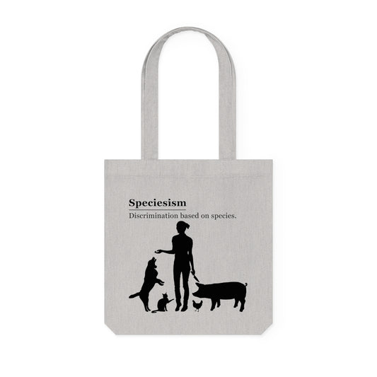 Speciesism Definition - Woven Tote Bag - Graphic design speciesism