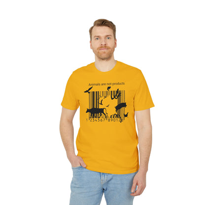 Animals Are Not Products - Unisex T-Shirt - Jumping out of Barcode