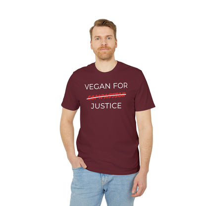 Vegan For Justice - Unisex T-shirt - Animal rights activism Shirt