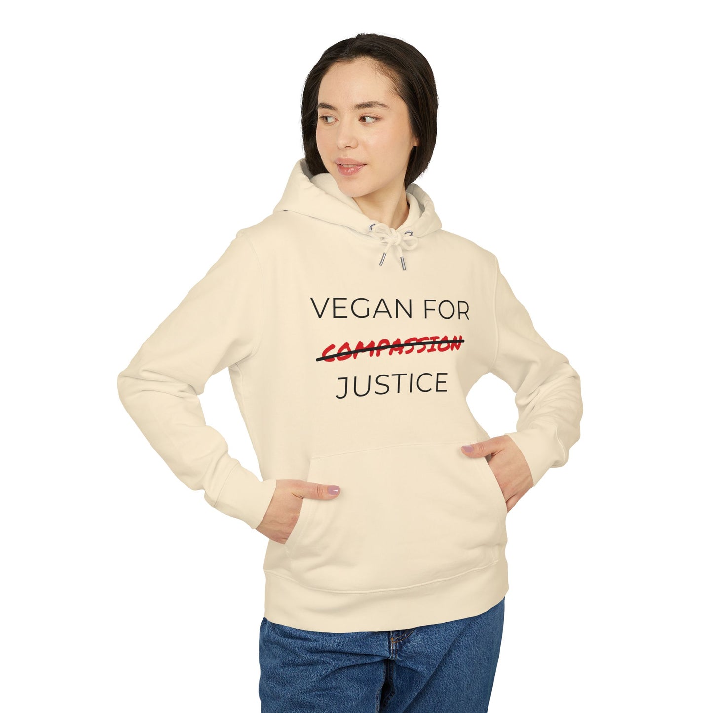 Vegan For Justice - Unisex Hoodie - Animal rights activism Hoodie