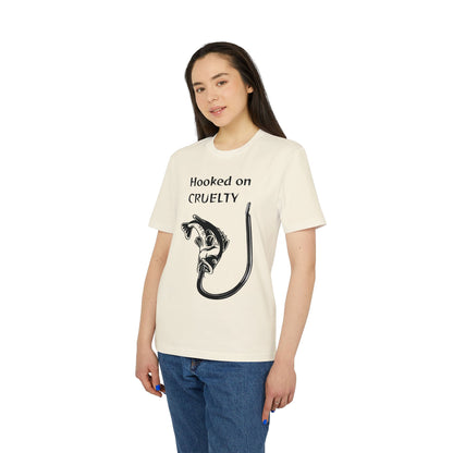 Hooked On Cruelty - Unisex T-Shirt - Against Fishing - Catch the eye of fishermen