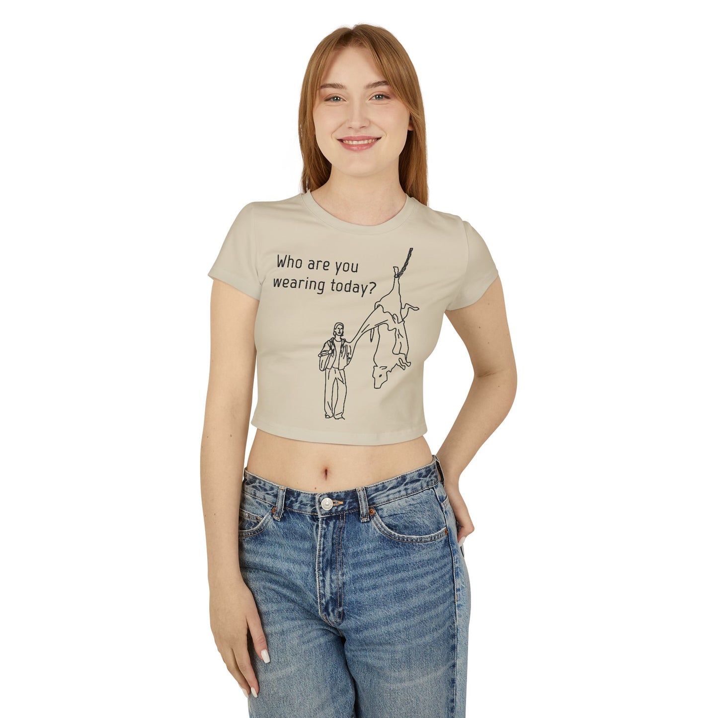 Who are you wearing today? - Crop Tee - Against leather industry - cow skin to leather jacket