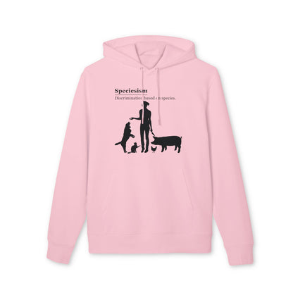 Speciesism Definition - Unisex Hoodie - Woman with Dog, Cat, Pig, and Chicken