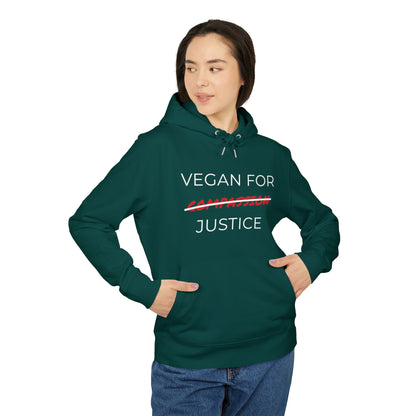 Vegan For Justice - Unisex Hoodie - Animal rights activism Hoodie
