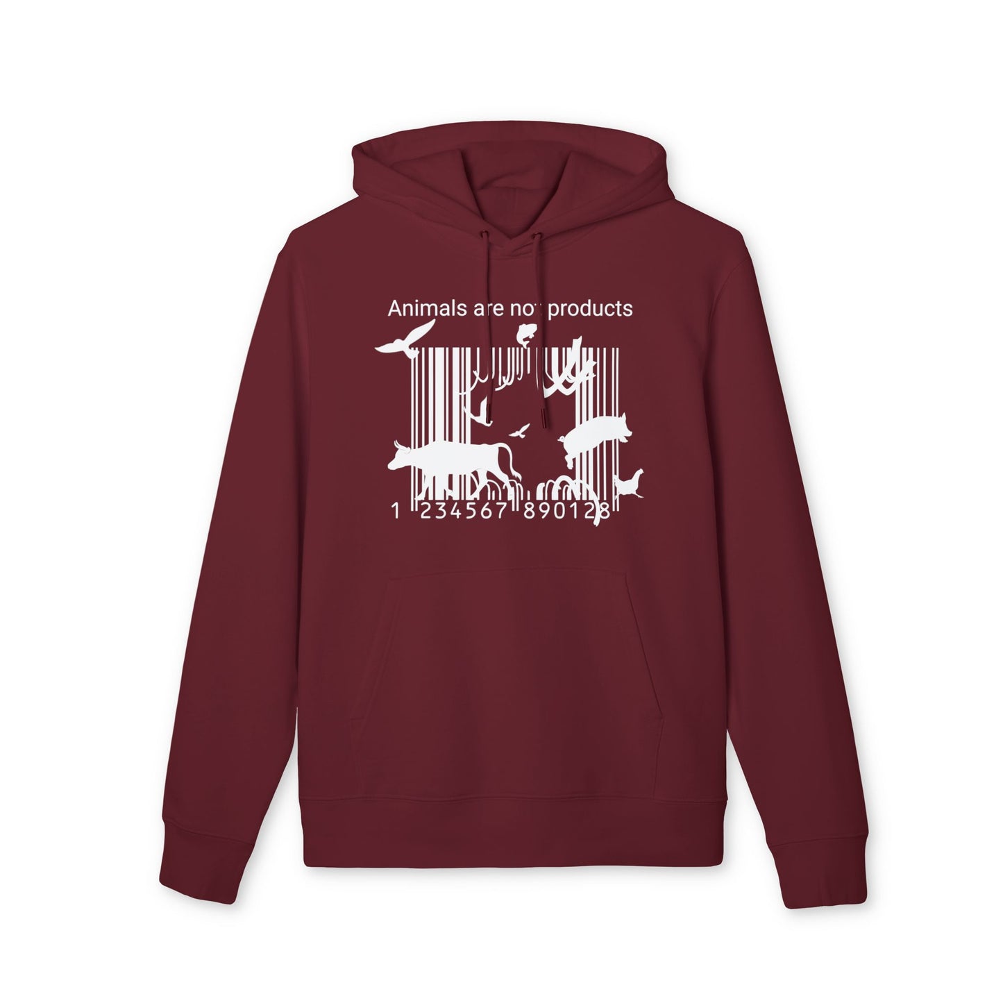 Animals Are Not Products - Unisex Hoodie - Jumping out of Barcode