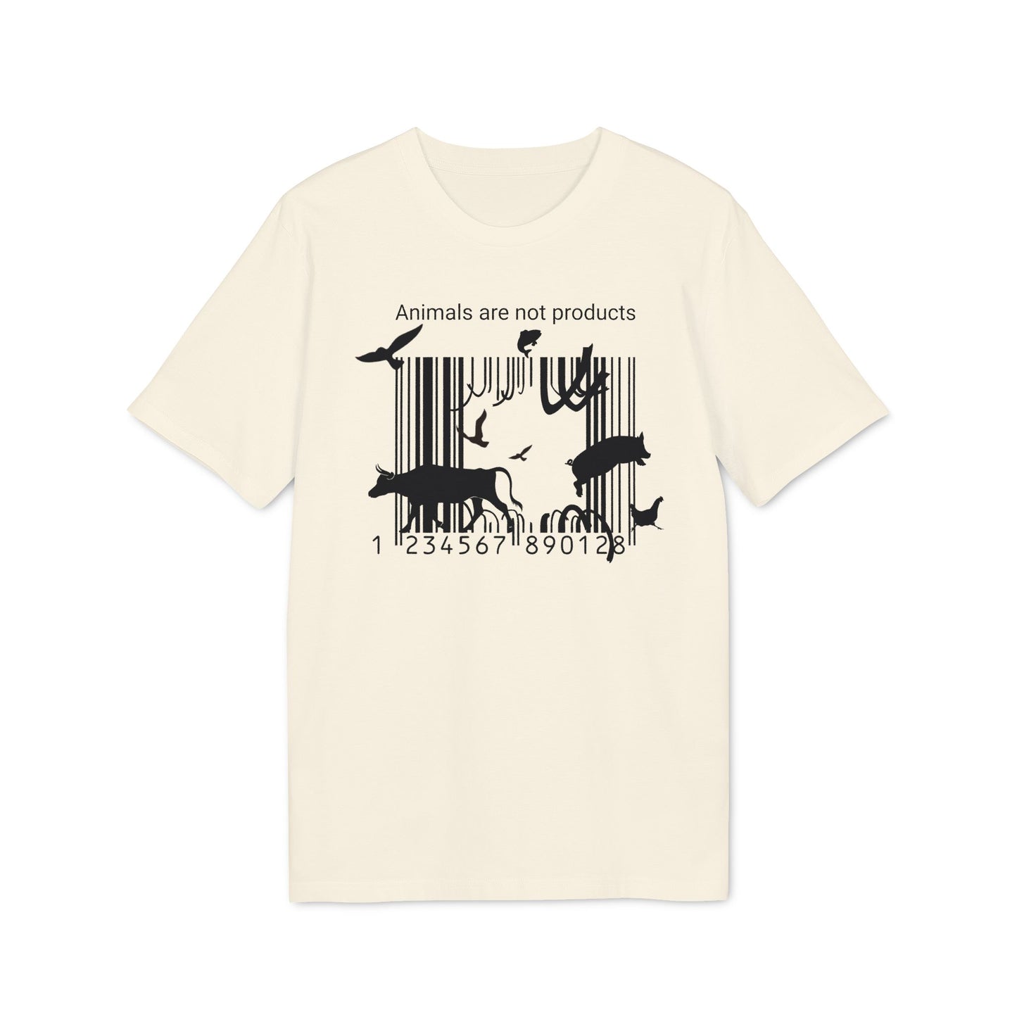 Animals Are Not Products - Unisex T-Shirt - Jumping out of Barcode