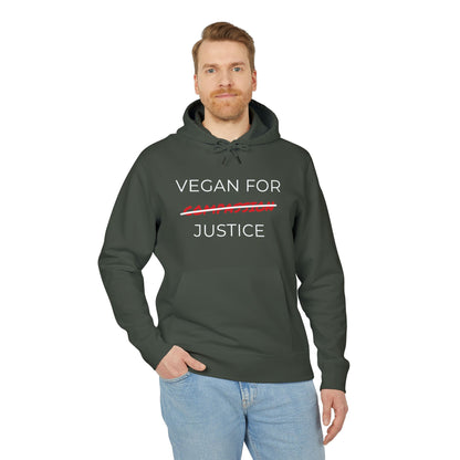 Vegan For Justice - Unisex Hoodie - Animal rights activism Hoodie