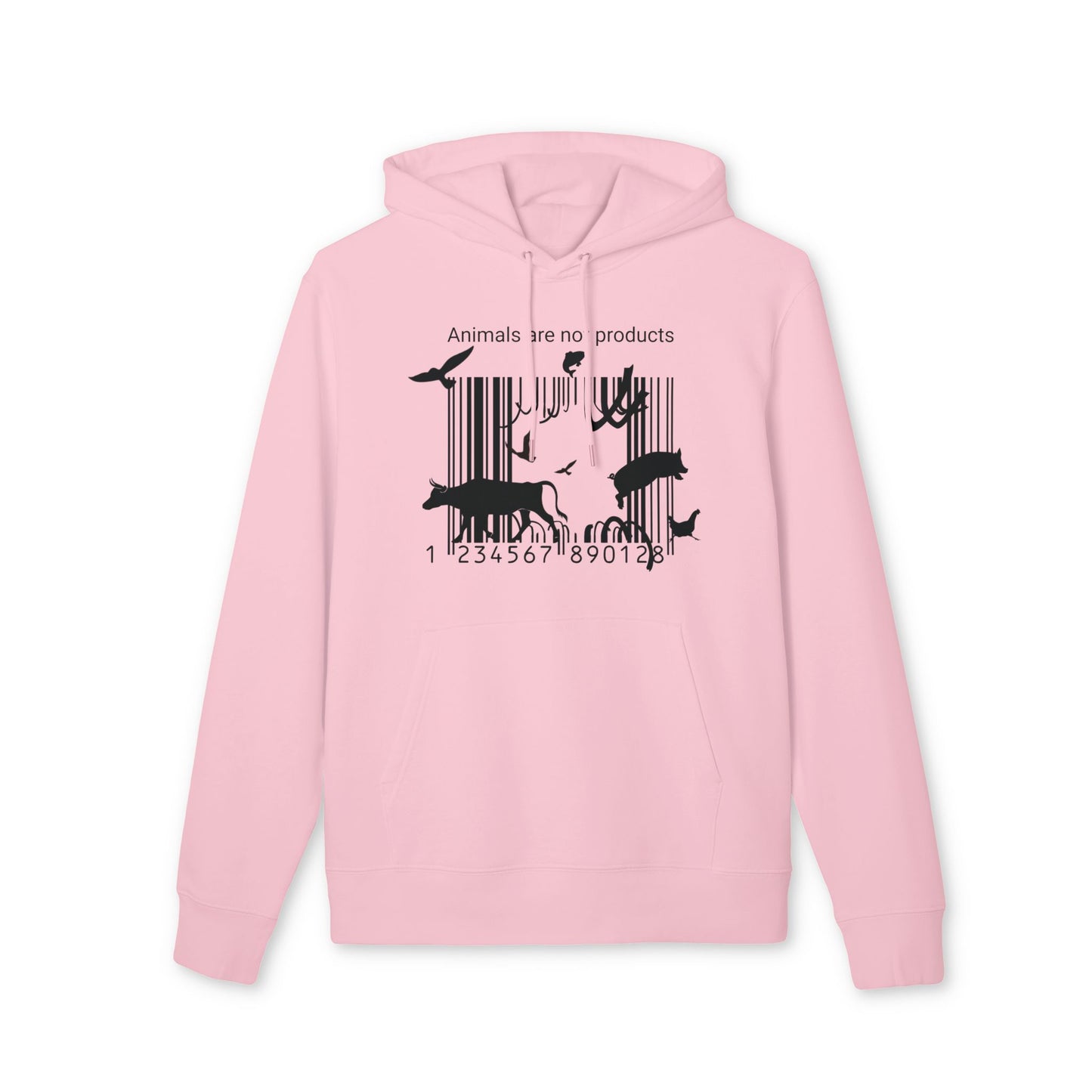 Animals Are Not Products - Unisex Hoodie - Jumping out of Barcode