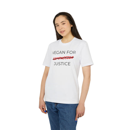 Vegan For Justice - Unisex T-shirt - Animal rights activism Shirt