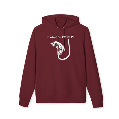 Hooked On Cruelty Design - Unisex Hoodie -  Against Fishing - Catch the eye of fishermen