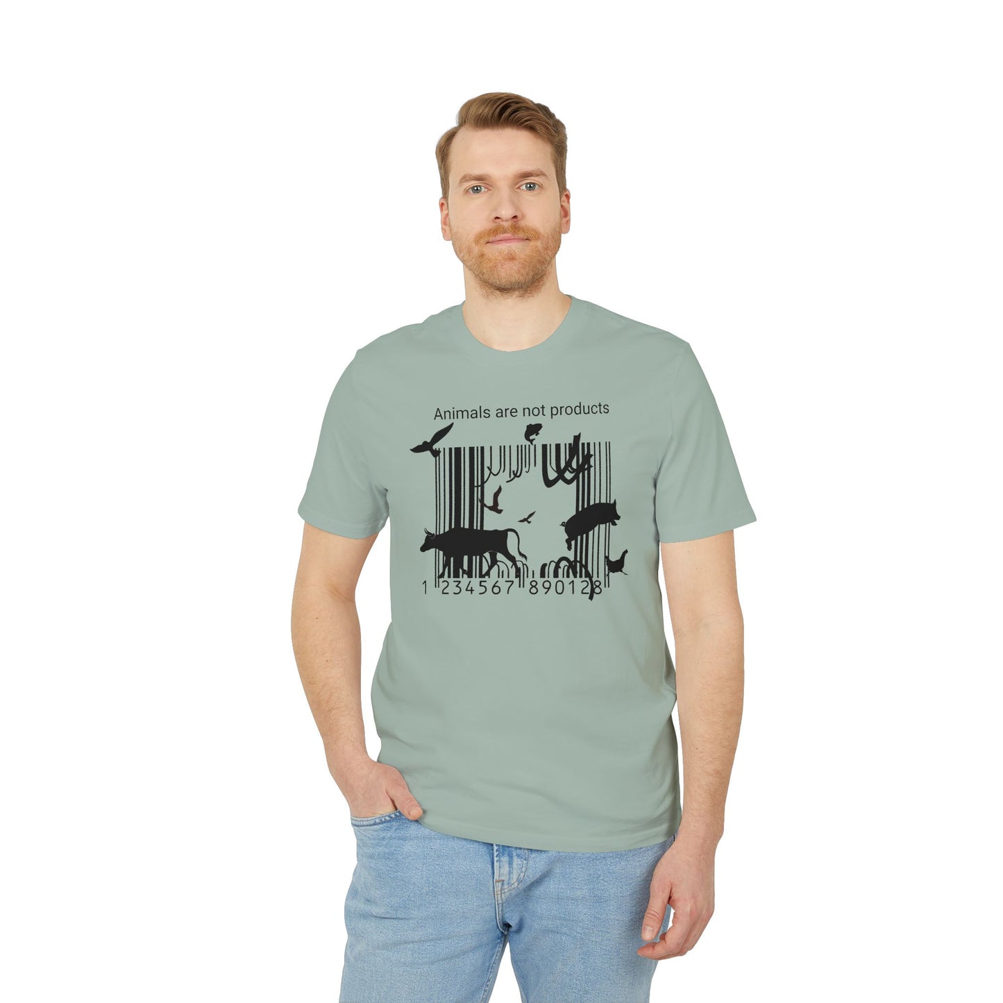 Animals Are Not Products - Unisex T-Shirt - Jumping out of Barcode