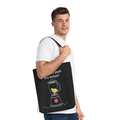 Would you push the button? - Tote Bag - Against egg industry