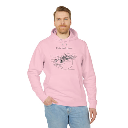 Fish Feel Pain - Unisex Hoodie - Graphic Hoodie - Fish are not vegetables - Animal Rights