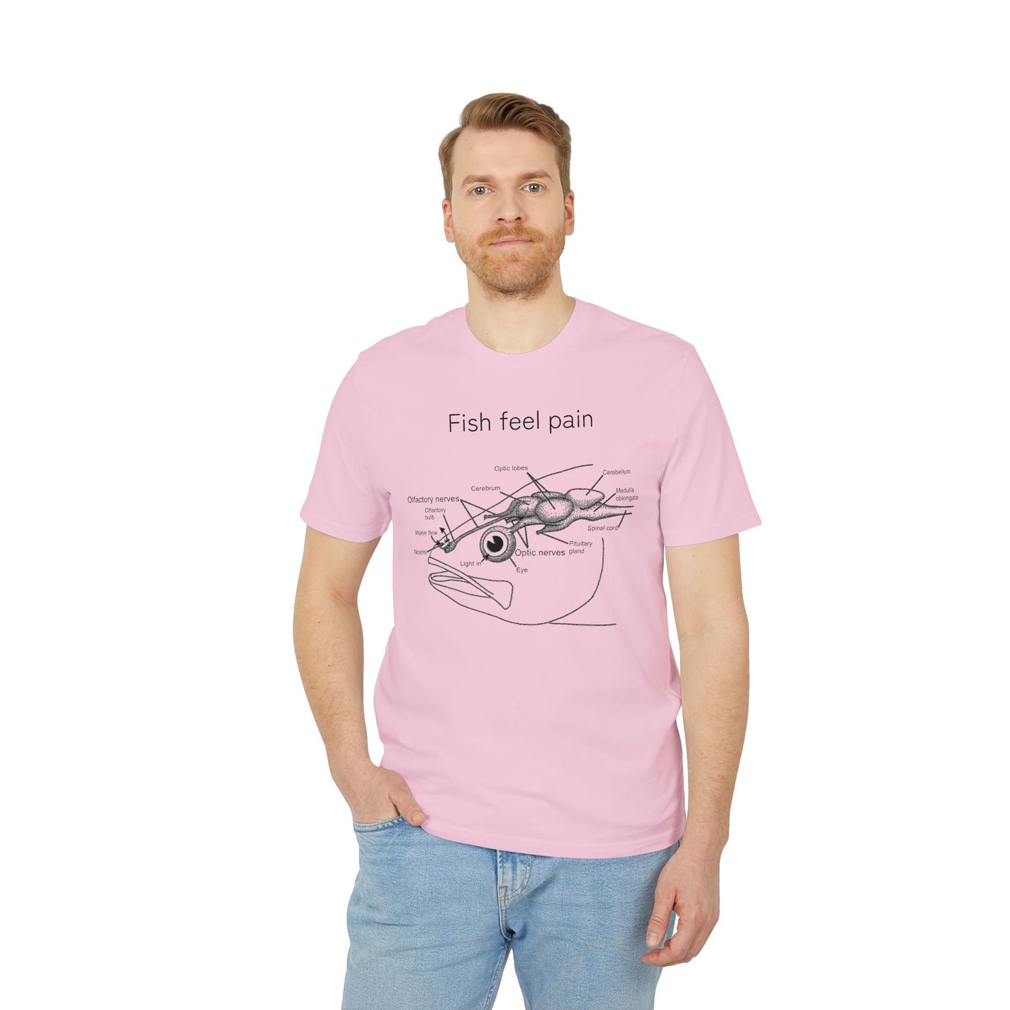Fish Feel Pain T-Shirt - Unisex T-shirt - Graphic Tee - Fish are not vegetables